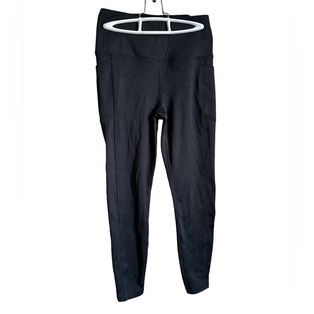 SPYDER Women’s Black Active High Rise Leggings W/ Side Pockets Sz S
